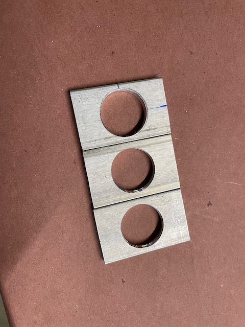 holes after unibit drilling