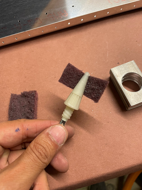 scotchbrite drill adapter